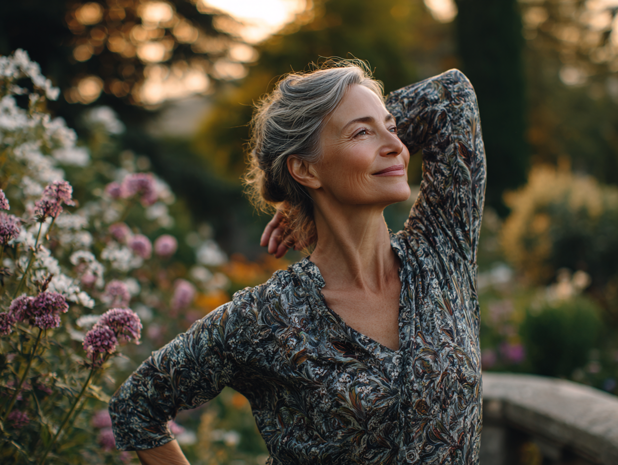 Сім'я різних поколінь займається йогою разом на природі